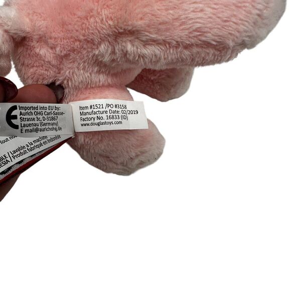 BUTTONS Plush PINK PIG Stuffed Animal Douglas Cuddle Toys 1521 Corkscrew Tail - Picture 11 of 11